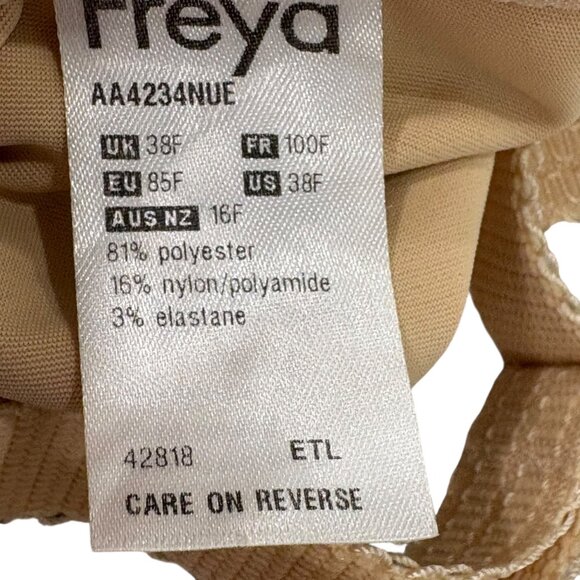 Freya AA4234 Deco Molded Plunge Bra AA4234 Nude 38F - Picture 5 of 5